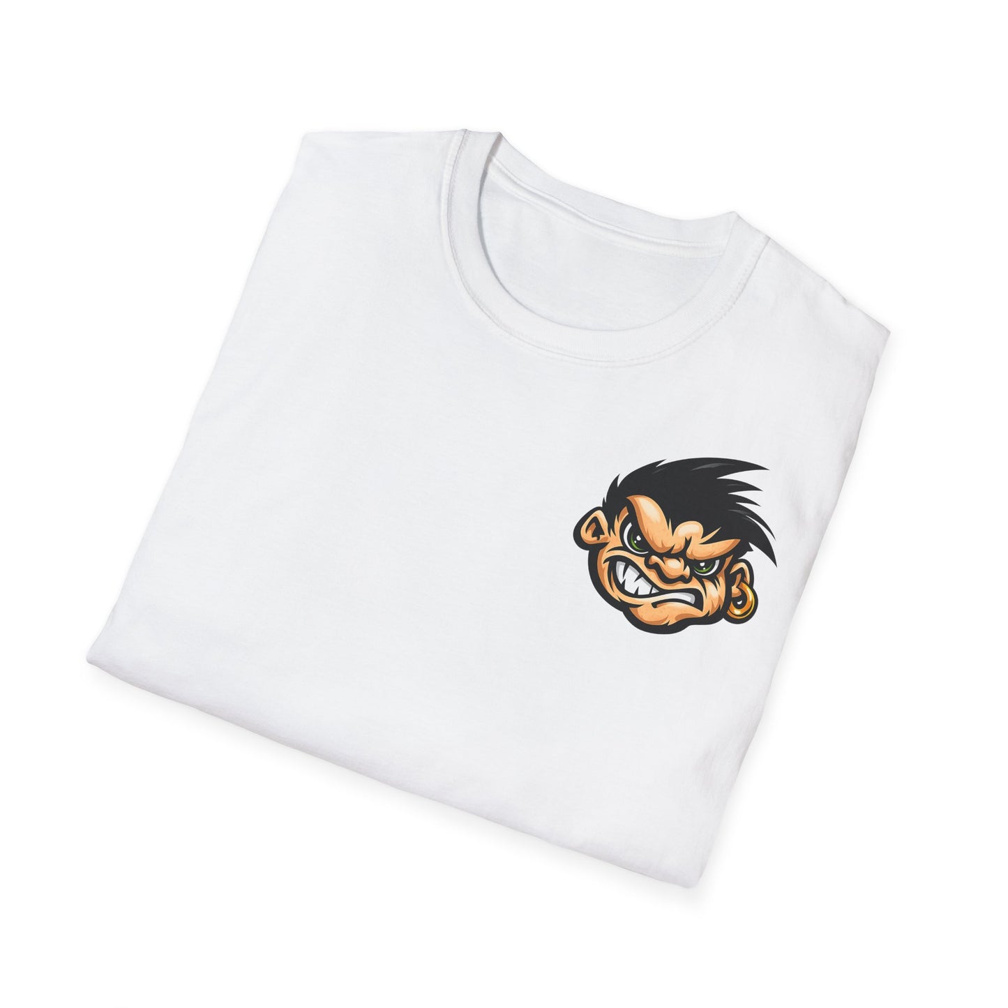 Angry Monkey Graphic T-Shirt — Small Chest/Back Mascot Logo