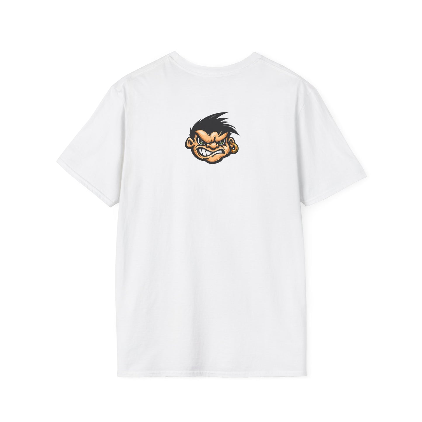 Angry Monkey Graphic T-Shirt — Small Chest/Back Mascot Logo