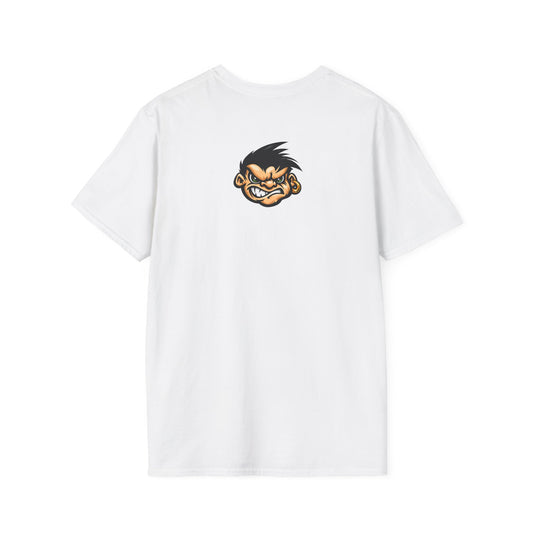 Angry Monkey Graphic T-Shirt — Small Chest/Back Mascot Logo