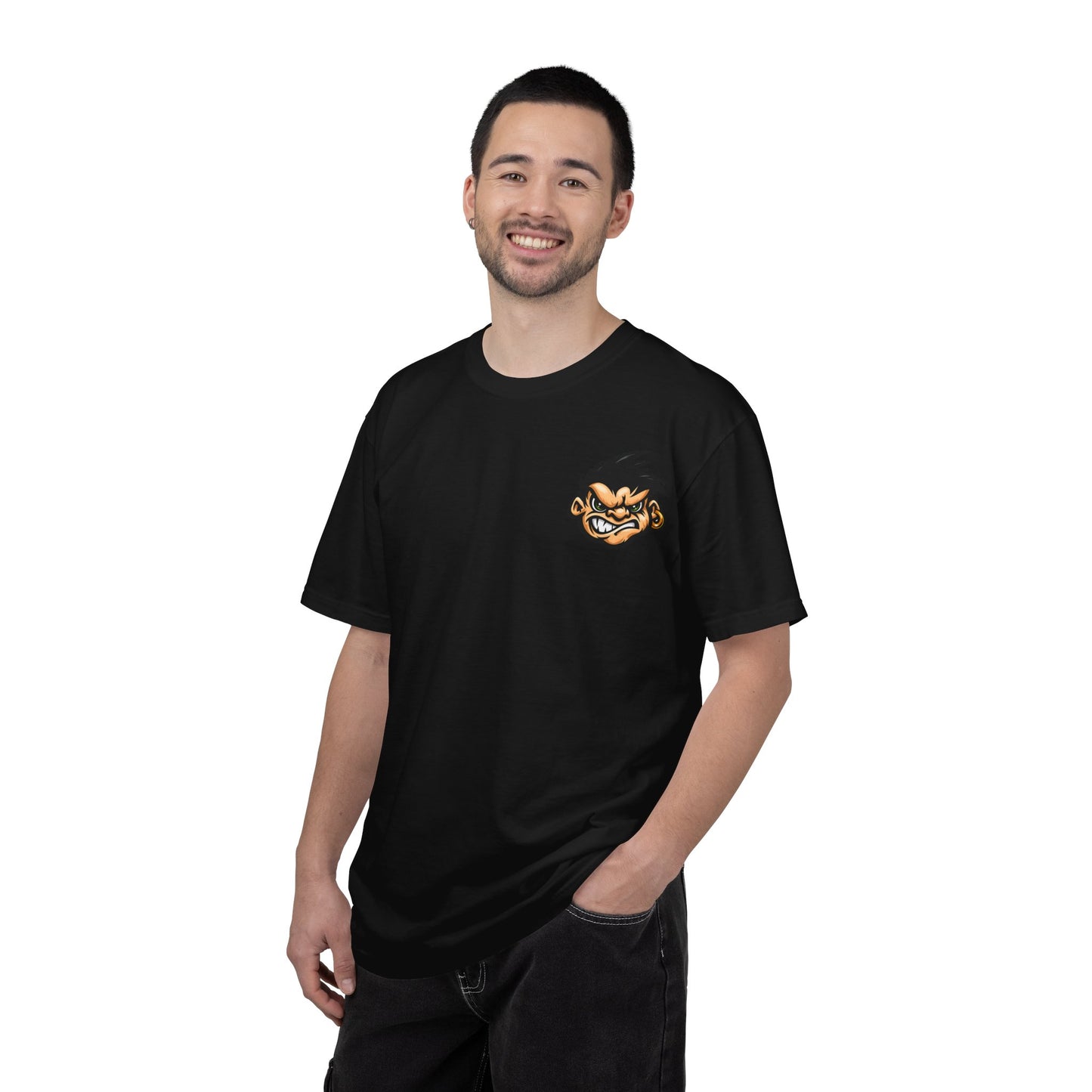 Angry Cartoon Face T-Shirt — Graphic Gamer Streetwear